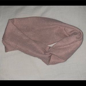 Pink Sparkly Twisted Headband